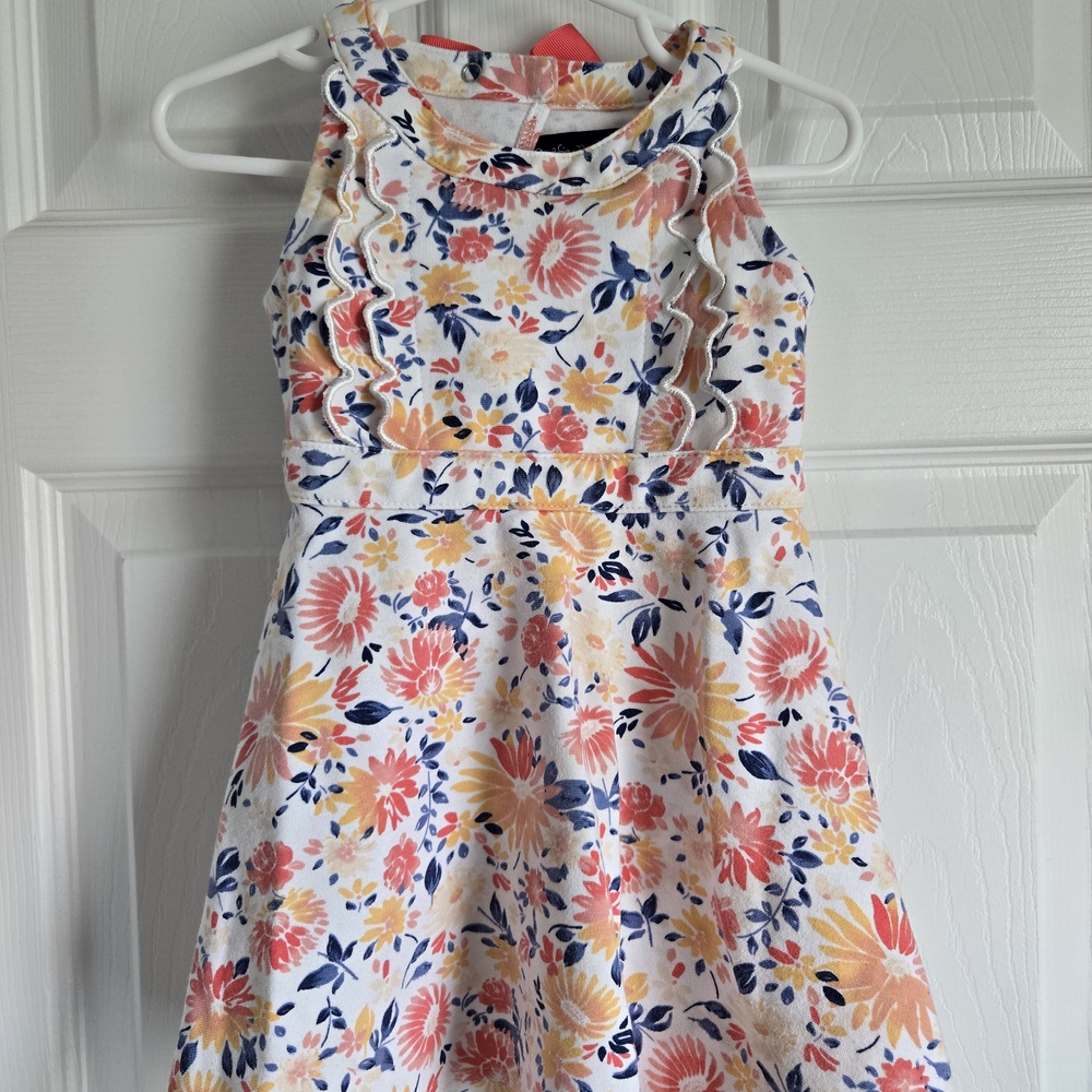 Cynthia Rowley Pink and Blue Halter Dress 3T